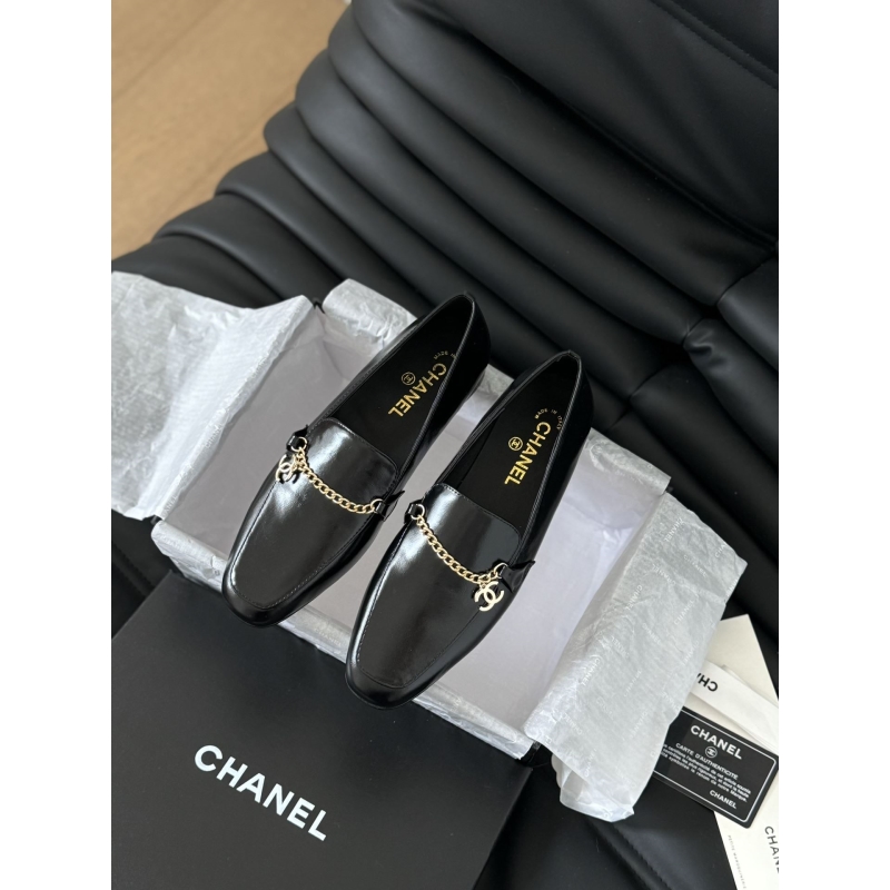 Ch*el leather shoes